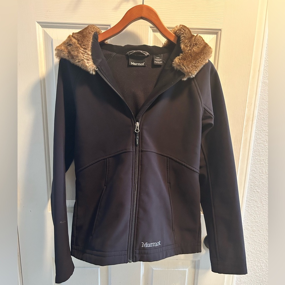 Marmot Furlong Softshell Jacket with Faux Fur Trim